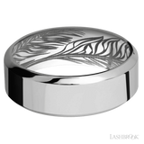 Lashbrook 8 mm wide High Bevel Titanium band.