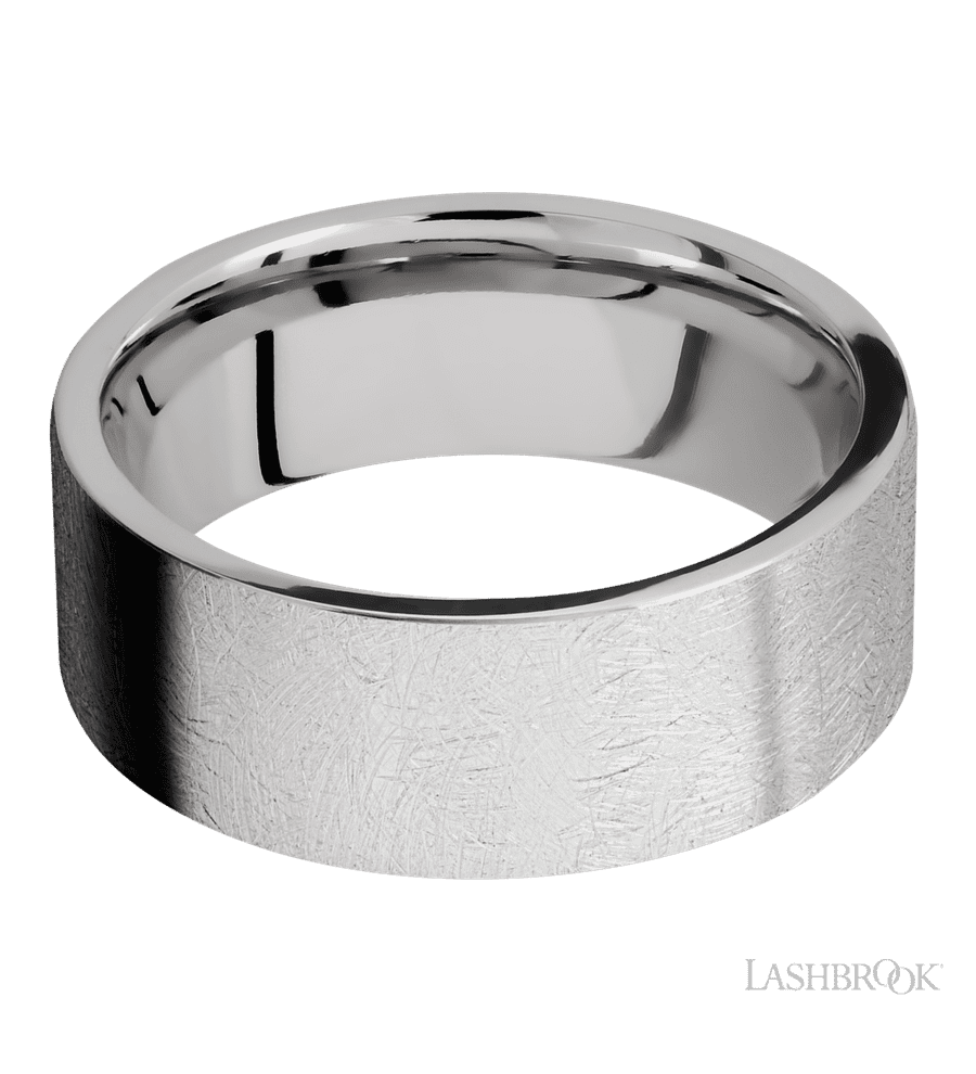 8 mm wide Flat Cobalt Chrome band.