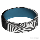 7 mm wide Flat Sunset band featuring a Royal Blue sleeve.