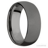 8 mm wide Domed Tantalum Noir band.