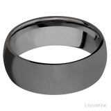 8 mm wide Domed Tantalum Noir band.