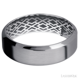 7 mm wide High Bevel Tantalum band.