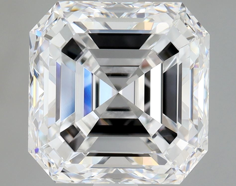 2.5 Carat Asscher Cut Natural Diamond - D VVS2 - 2.51ct - EX Cut Grade - Diamonds By Rothschild