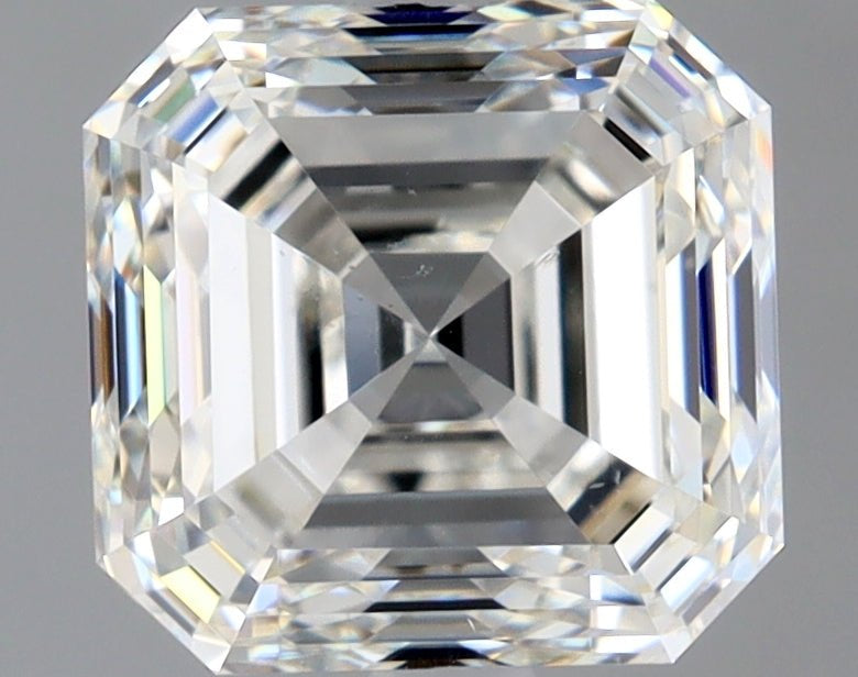 2.5 Carat Asscher - Natural Diamond - 2.01 - H - SI1 - EX - EX - Diamonds By Rothschild
