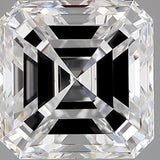 2.5 Carat Asscher - Natural Diamond - 2.5 - D - VS2 - VG - EX - EX - Diamonds By Rothschild