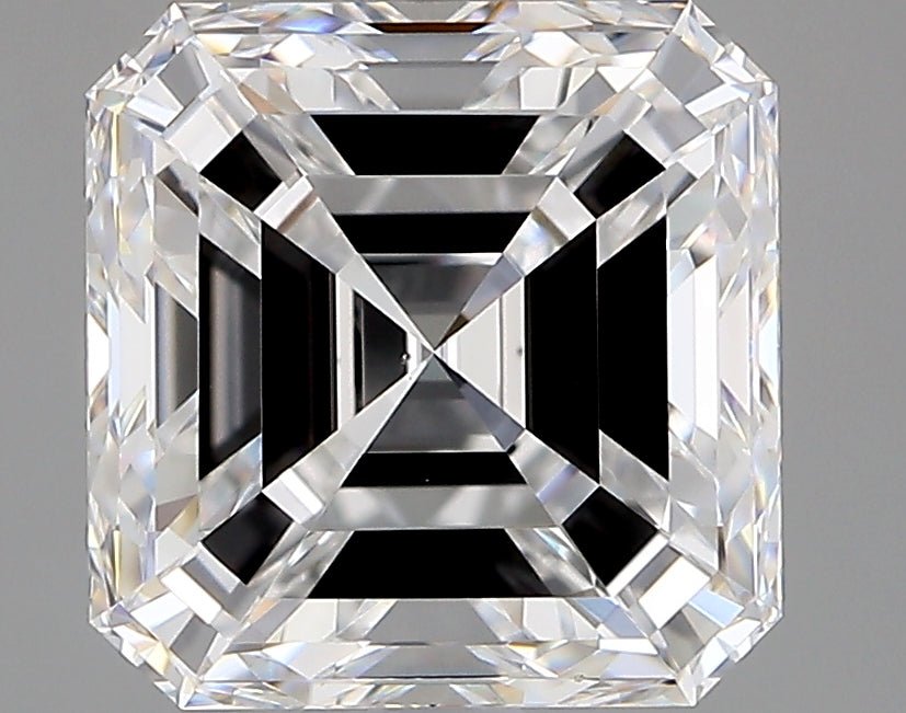 2.5 Carat Asscher - Natural Diamond - 2.5 - D - VS2 - VG - EX - EX - Diamonds By Rothschild
