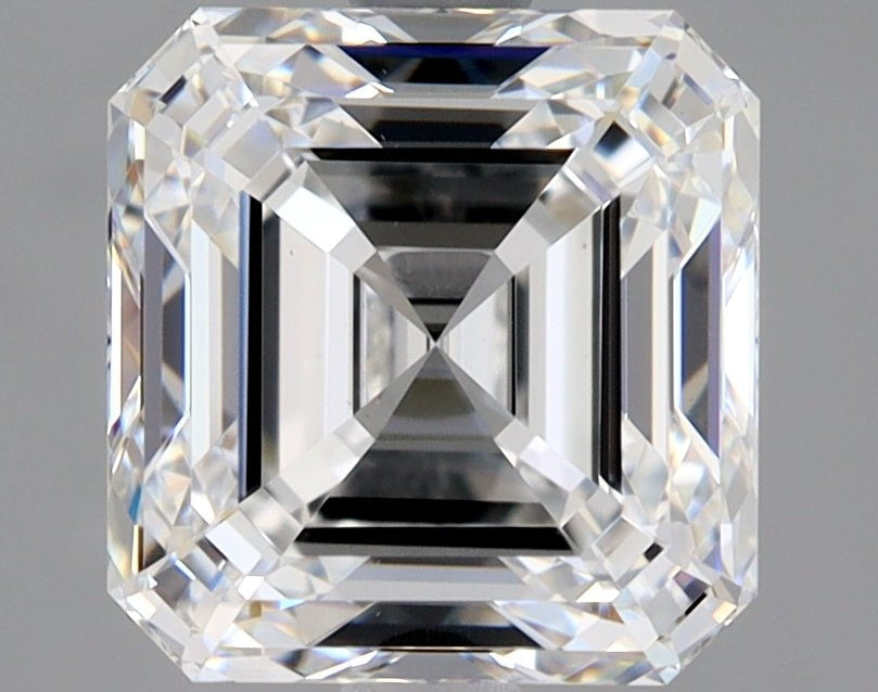 2.5 Carat Asscher - Natural Diamond - 2.5 - E - VS1 - EX - EX - Diamonds By Rothschild