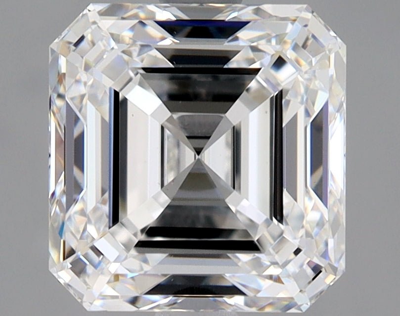 2.5 Carat Asscher - Natural Diamond - 2.5 - E - VS1 - EX - EX - Diamonds By Rothschild