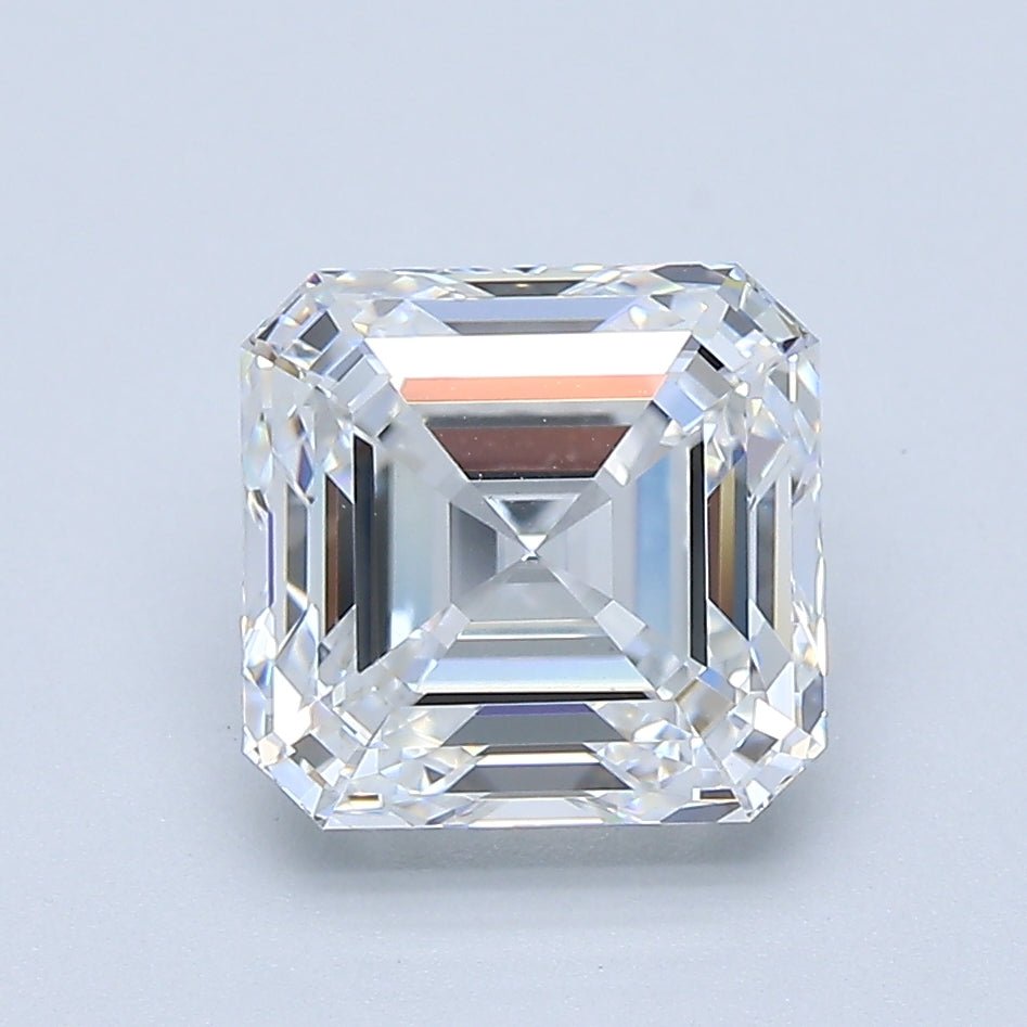 2.5 Carat Asscher - Natural Diamond - 2.5 - E - VS1 - EX - EX - Diamonds By Rothschild