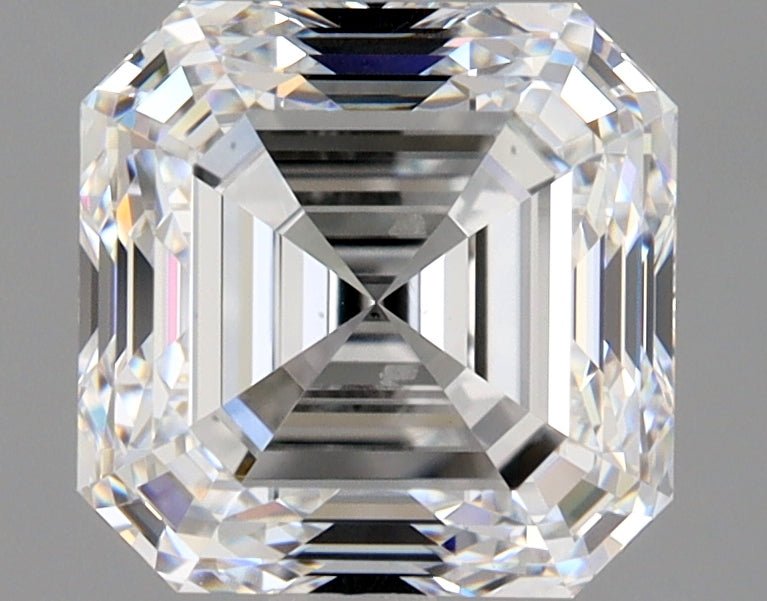 2.5 Carat Asscher - Natural Diamond - 2.5 - E - VS2 - VG - EX - EX - Diamonds By Rothschild