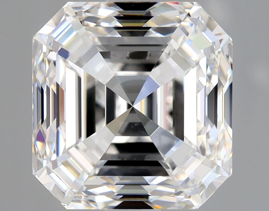 2.5 Carat Asscher - Natural Diamond - 2.5 - E - VVS2 - VG - EX - VG - Diamonds By Rothschild