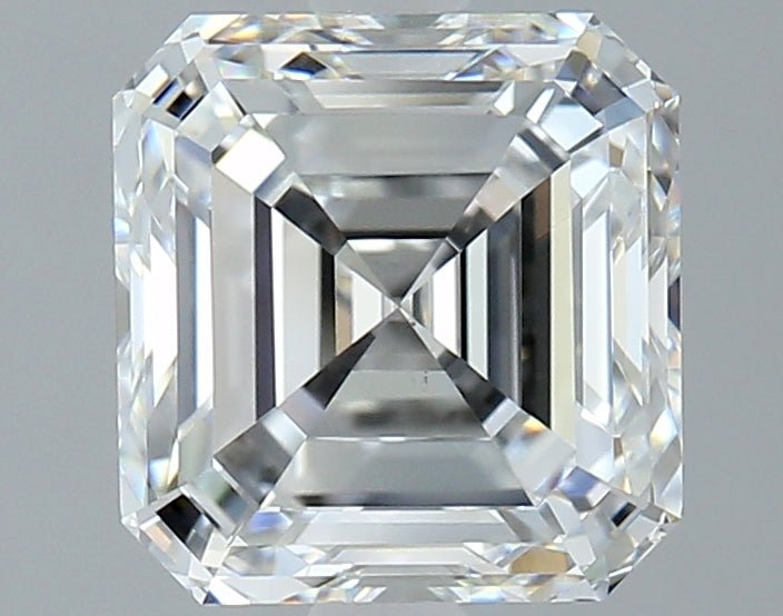2.5 Carat Asscher - Natural Diamond - 2.5 - F - VS2 - VG - EX - VG - Diamonds By Rothschild