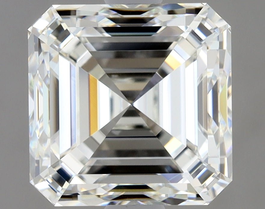 2.5 Carat Asscher - Natural Diamond - 2.5 - H - VVS2 - VG - EX - EX - Diamonds By Rothschild