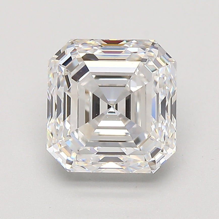 2.5 Carat Asscher - Natural Diamond - 2.51 - E - VS1 - EX - EX - Diamonds By Rothschild