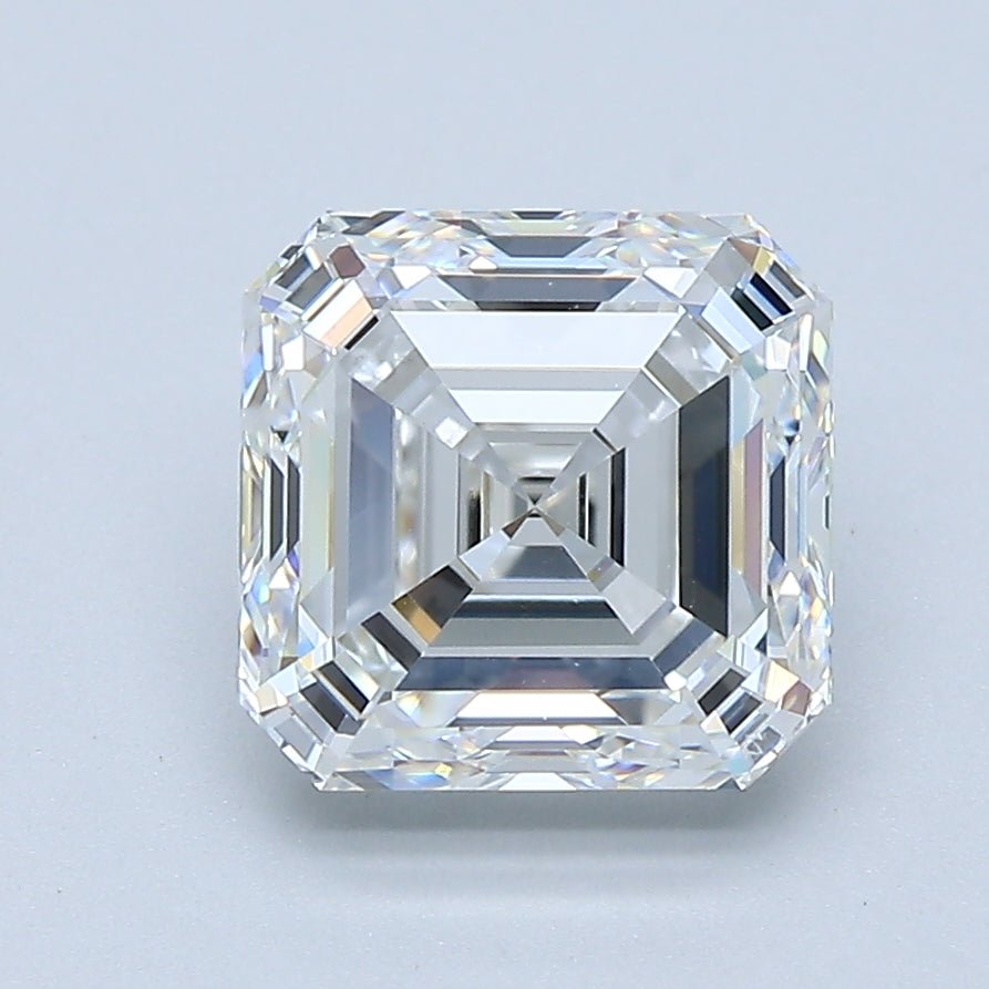 2.5 Carat Asscher - Natural Diamond - 2.51 - F - VS2 - EX - VG - VG - Diamonds By Rothschild