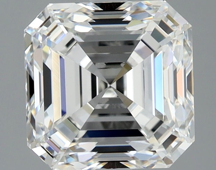 2.5 Carat Asscher - Natural Diamond - 2.51 - H - VVS2 - EX - EX - Diamonds By Rothschild
