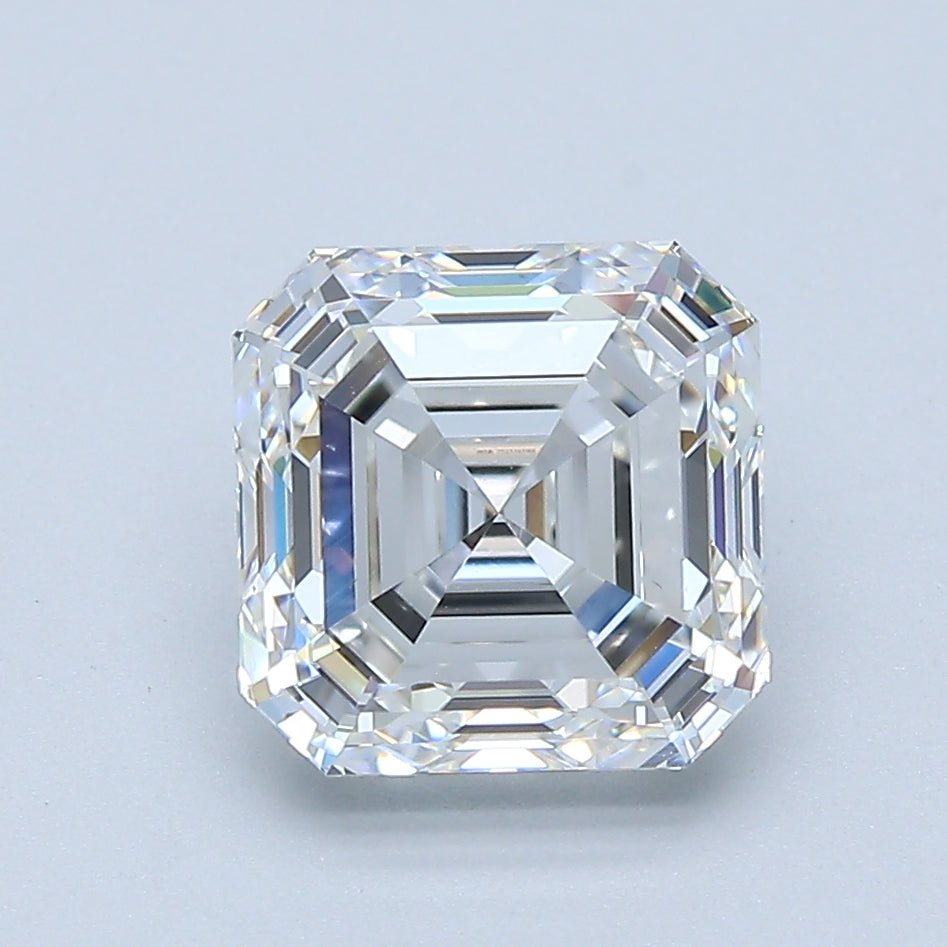 2.5 Carat Asscher - Natural Diamond - 2.53 - E - VS2 - EX - EX - EX - Diamonds By Rothschild
