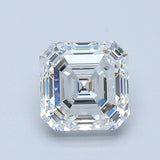 2.5 Carat Asscher - Natural Diamond - 2.53 - E - VS2 - EX - EX - EX - Diamonds By Rothschild