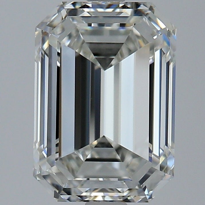 2.5 Carat Emerald Cut Natural Diamond - I VS1 - 2.5ct - VG Cut Grade - Diamonds By Rothschild