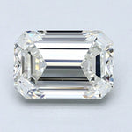 2.5 Carat Emerald Cut Natural Diamond - J VVS2 - 2.5ct - VG Cut Grade - Diamonds By Rothschild