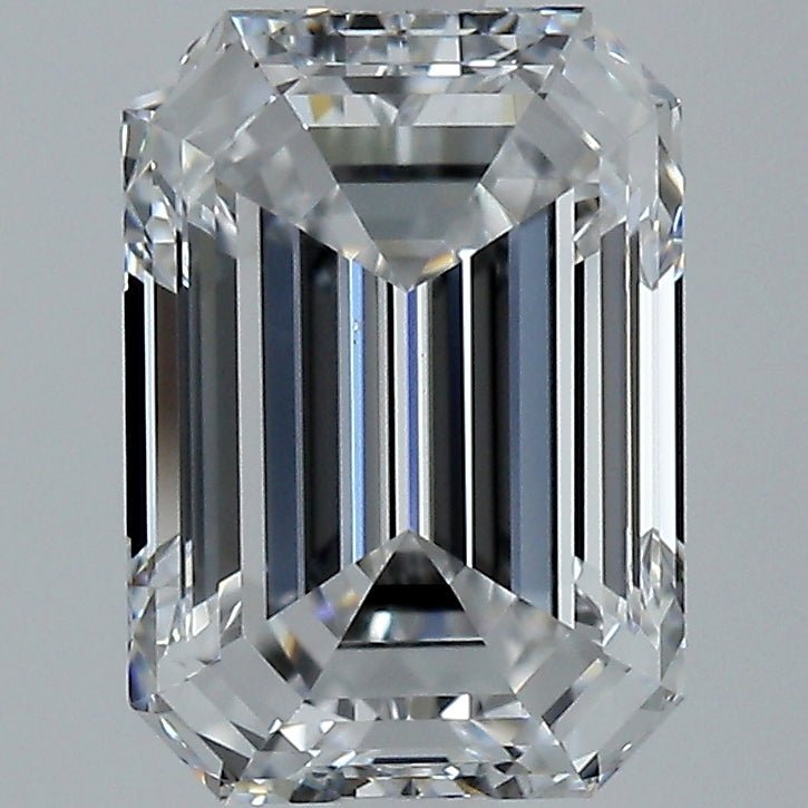 2.5 Carat Emerald - Natural Diamond - 2.4 - D - VS1 - VG - EX - VG - Diamonds By Rothschild