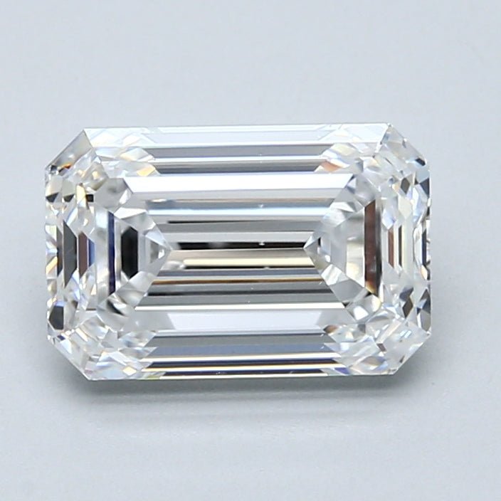 2.5 Carat Emerald - Natural Diamond - 2.5 - D - VS1 - VG - EX - VG - Diamonds By Rothschild