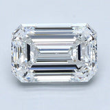 2.5 Carat Emerald - Natural Diamond - 2.5 - E - SI1 - EX - EX - EX - Diamonds By Rothschild