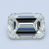 2.5 Carat Emerald - Natural Diamond - 2.5 - J - VS2 - EX - EX - Diamonds By Rothschild