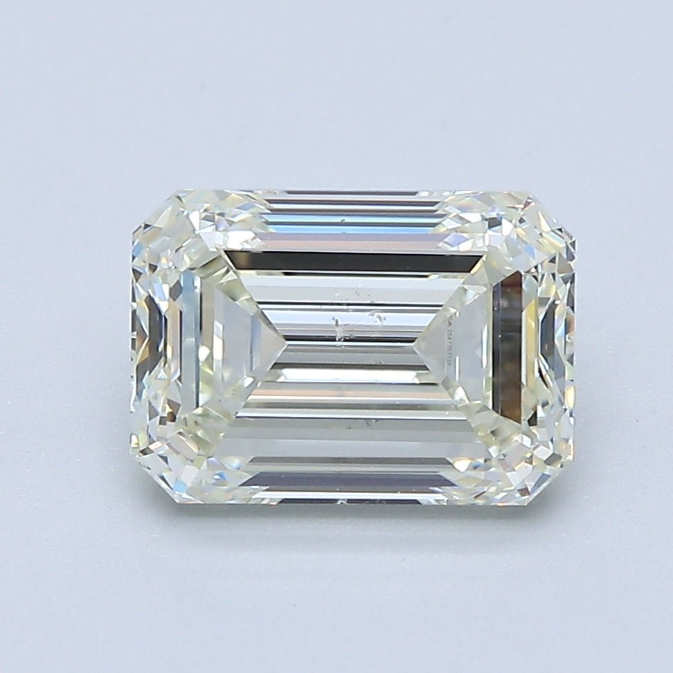 2.5 Carat Emerald - Natural Diamond - 2.5 - L - SI1 - EX - EX - Diamonds By Rothschild