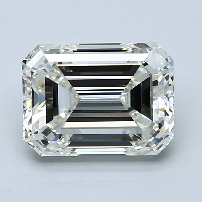2.5 Carat Emerald - Natural Diamond - 2.52 - J - VS2 - VG - EX - EX - Diamonds By Rothschild