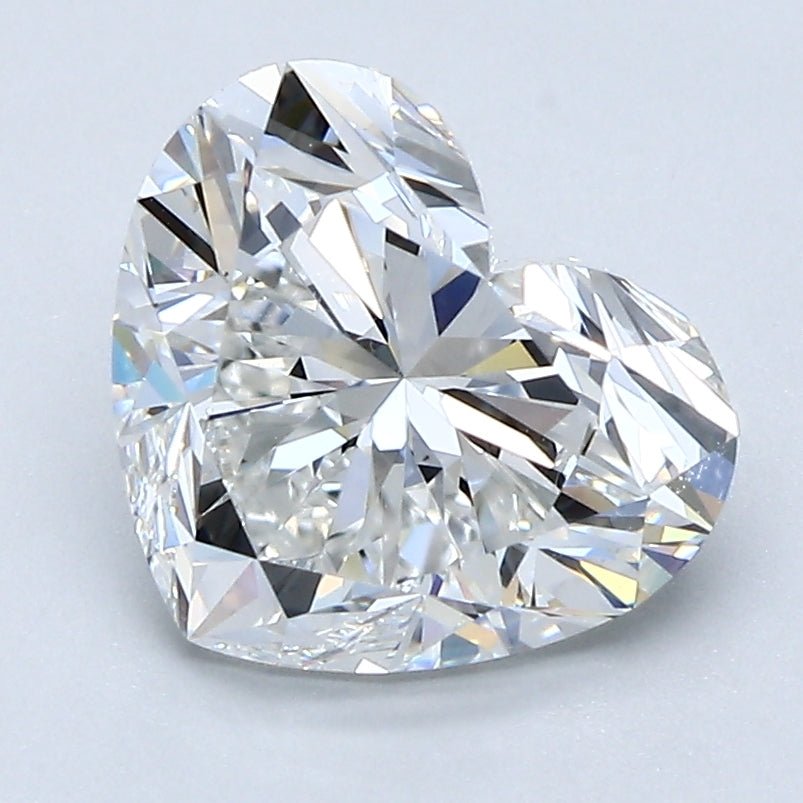 2.5 Carat Heart - Natural Diamond - 2.61 - F - VS2 - VG - EX - EX - Diamonds By Rothschild