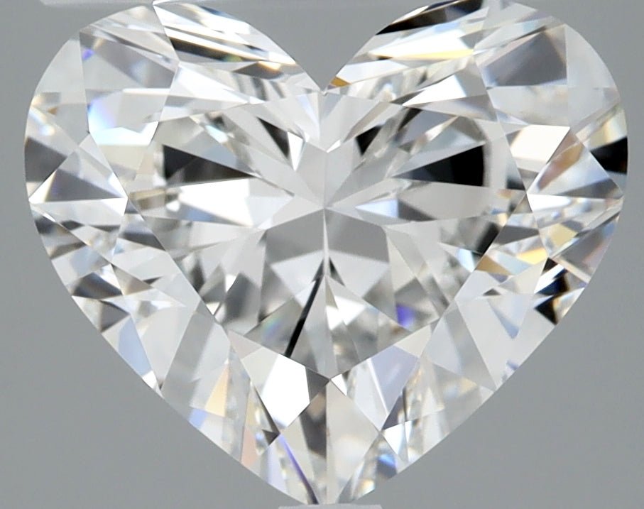 2.5 Carat Heart - Natural Diamond - 2.7 - F - IF - VG - EX - EX - Diamonds By Rothschild