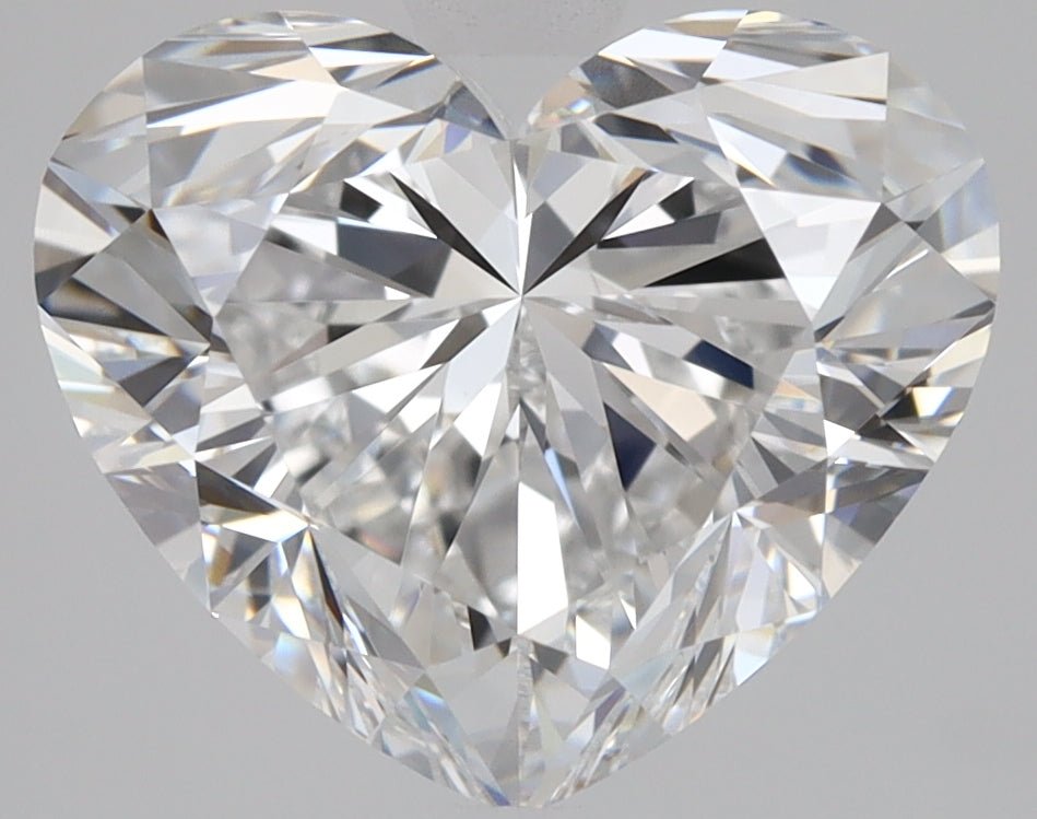 2.5 Carat Heart Shape Cut Natural Diamond - D VVS2 - 2.61ct - EX Cut Grade - Diamonds By Rothschild
