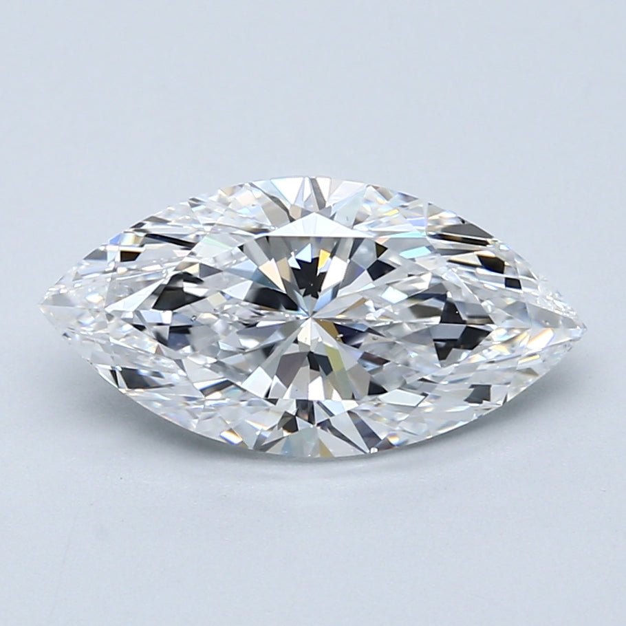 2.5 Carat Marquise - Natural Diamond - 2.5 - D - SI1 - VG - EX - EX - Diamonds By Rothschild