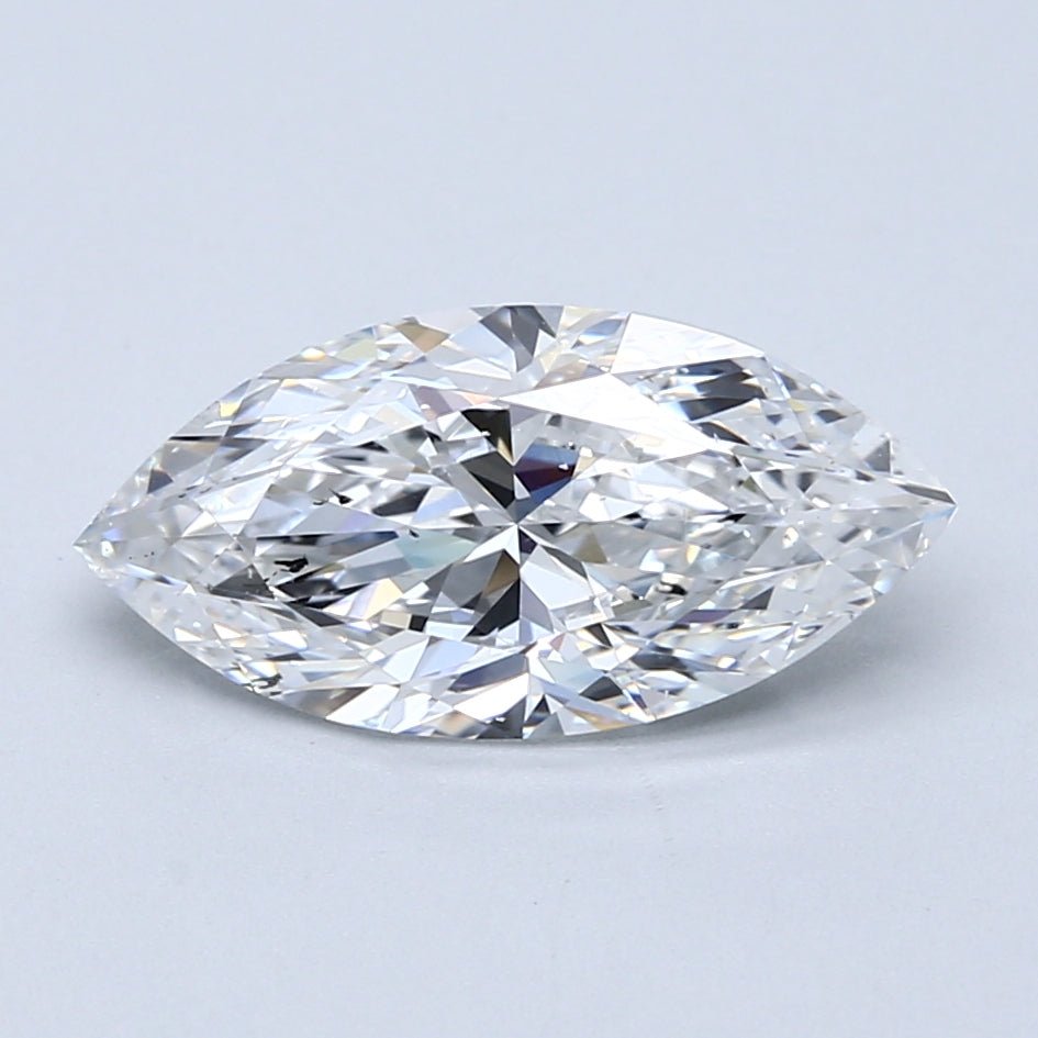 2.5 Carat Marquise - Natural Diamond - 2.5 - E - SI1 - VG - EX - VG - Diamonds By Rothschild