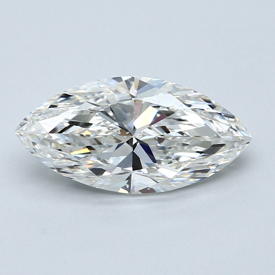 2.5 Carat Marquise - Natural Diamond - 2.5 - H - VS2 - VG - EX - VG - Diamonds By Rothschild