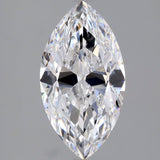 2.5 Carat Marquise - Natural Diamond - 2.51 - D - Internally Flawless - EX - EX - Diamonds By Rothschild