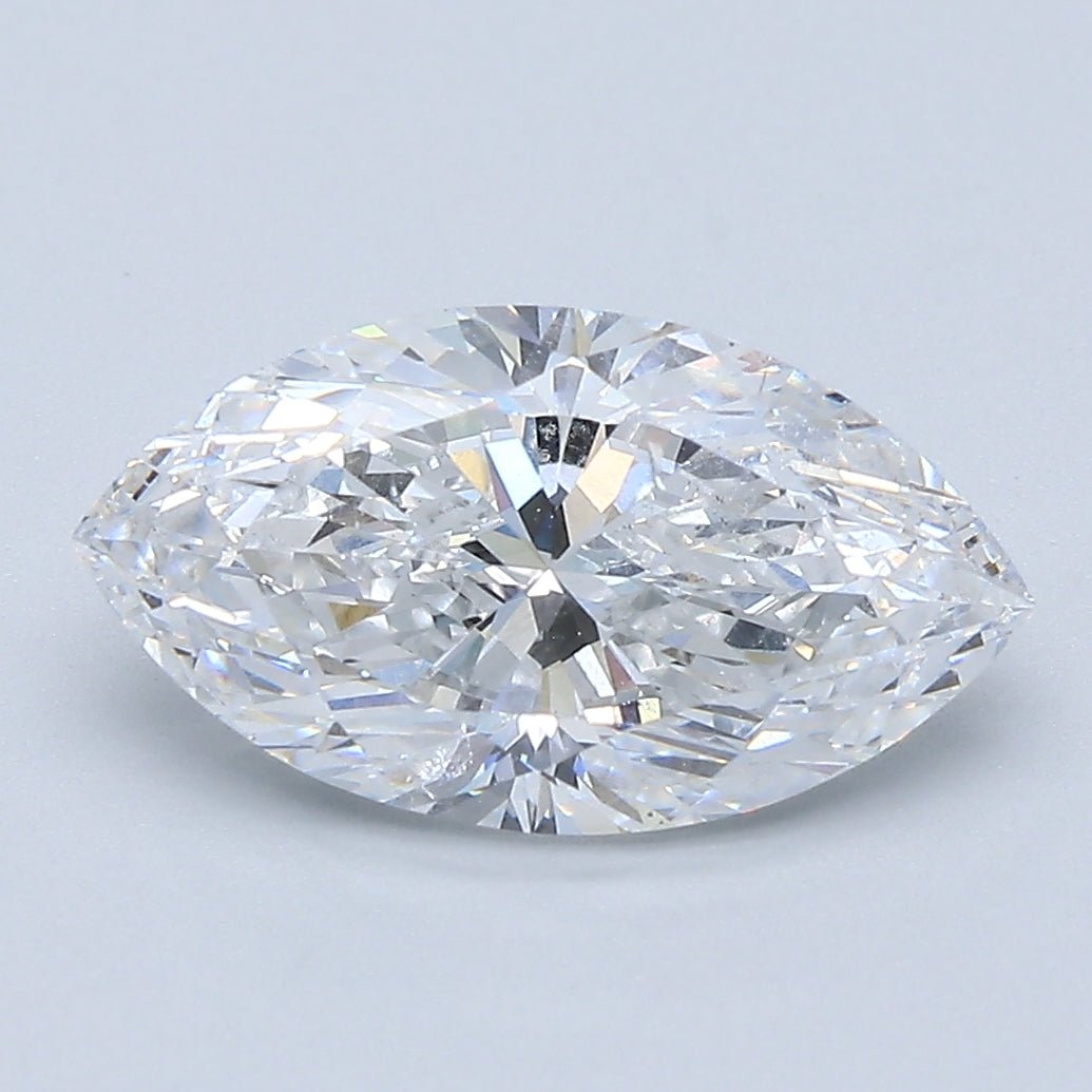 2.5 Carat Marquise - Natural Diamond - 2.51 - D - SI2 - EX - VG - Diamonds By Rothschild