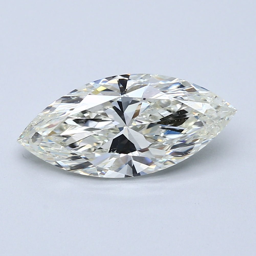 2.5 Carat Marquise - Natural Diamond - 2.7 - K - SI2 - VG - VG - VG - Diamonds By Rothschild