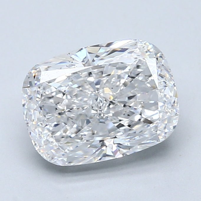 2.5 Carat Natural Diamond - CUSHION - 2.5 - D - SI1 - Diamonds By Rothschild