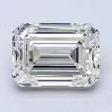 2.5 Carat Natural Diamond - EMERALD - 2.51 - I - VS2 - Diamonds By Rothschild