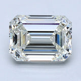 2.5 Carat Natural Diamond - EMERALD - 2.7 - J - VS1 - Diamonds By Rothschild