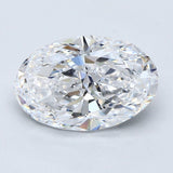 2.5 Carat Natural Diamond - OVAL - 2.7 - D - VS2 - Diamonds By Rothschild