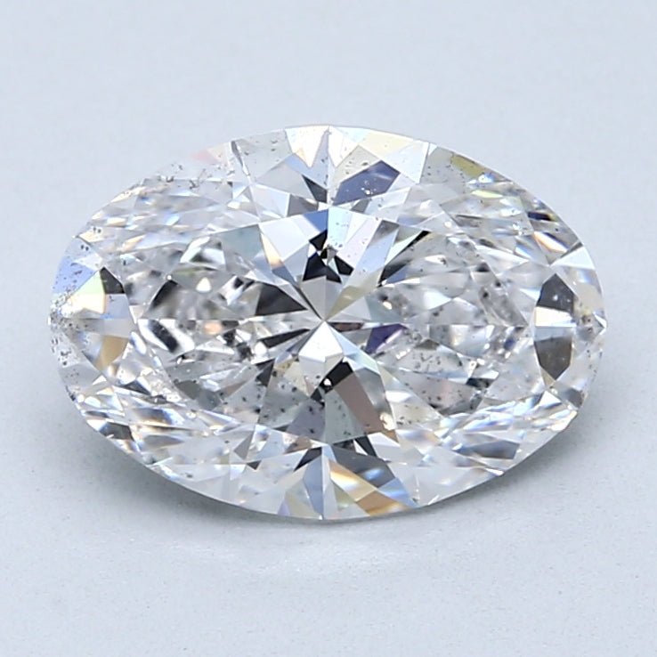 2.5 Carat Oval Cut Natural Diamond - D SI1 - 2.51ct - VG Cut Grade