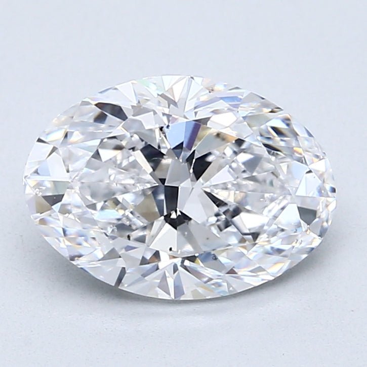 2.5 Carat Oval Cut Natural Diamond - D SI1 - 2.5ct - VG Cut Grade