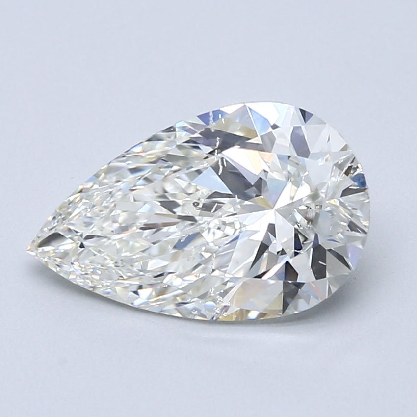 2.5 Carat Natural Diamond - PEAR - 2.53 - I - SI2 - Diamonds By Rothschild
