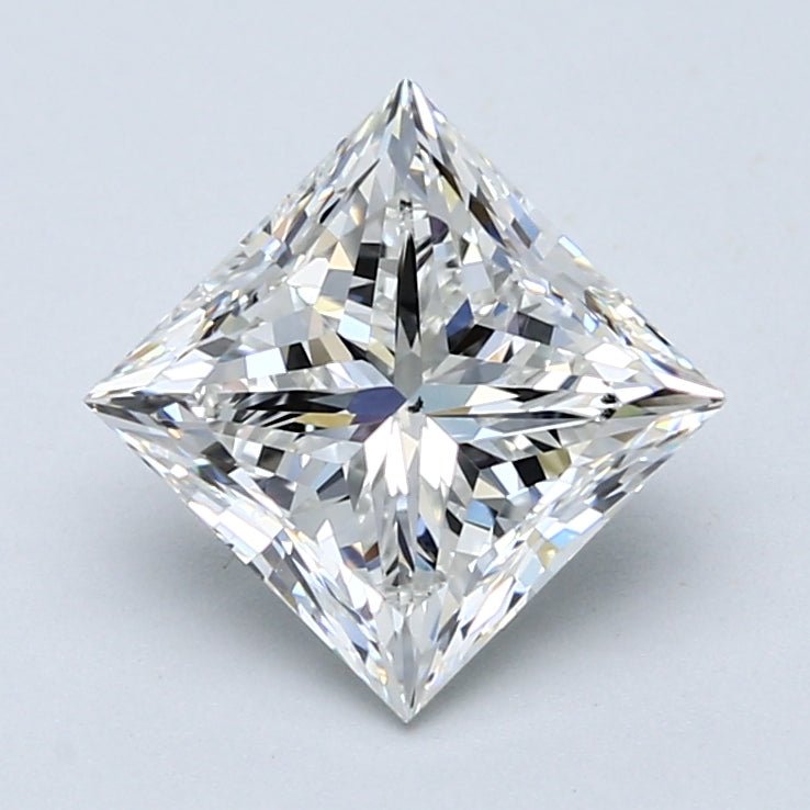 2.5 Carat Natural Diamond - PRINCESS - 2.5 - H - SI1 - Diamonds By Rothschild