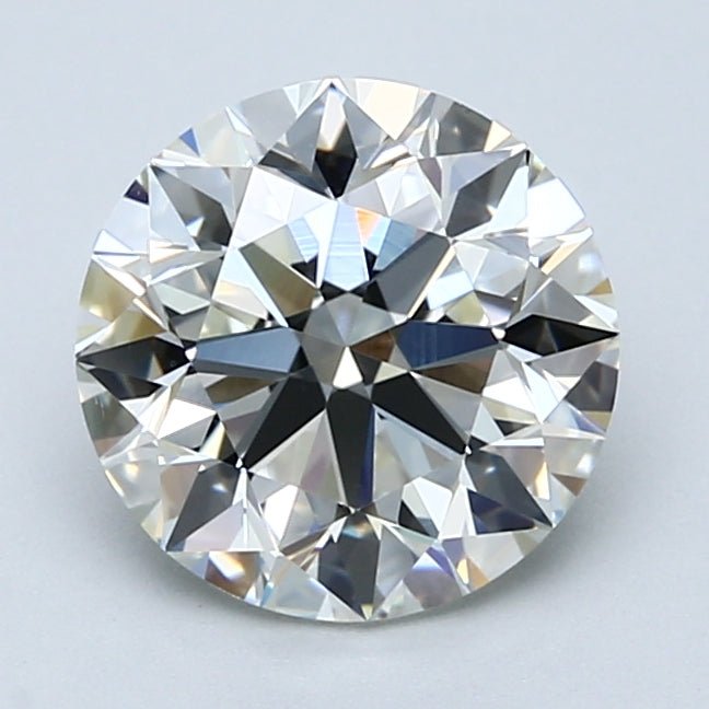 2.5 Carat Natural Diamond - Round - 2.42 - J - VVS2 - Diamonds By Rothschild