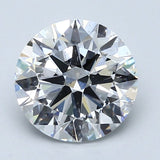 2.5 Carat Natural Diamond - Round - 2.5 - D - SI1 - Diamonds By Rothschild