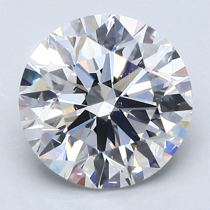 2.5 Carat Natural Diamond - Round - 2.5 - D - VS2 - Diamonds By Rothschild